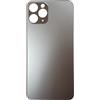 Smartex® Vetro copribatteria per scocca Posteriore Big Hole Compatibile con iPhone 11 PRO| Senza Logo (Nero)