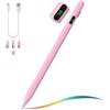 MoKo Penna Stilo per Touch Screens Universali, Attiva Penna Stilo Universale Compatibile con iPad/iPhone/Samsung/Altri Smartphone/Tablet iOS/Android Penna con Power Display, Rosa