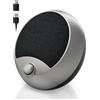 JIMYIU Casse pc desktop USB con connettività Type-C, bassi ricchi, controllo diretto, plug-n-play, altoparlanti monitor per PC, Mac, laptop grigio