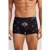 Intimissimi Boxer Cotone Superior Stampa Padel Blu