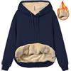 Rayson Fleece Felpa con Cappuccio Donna Invernale Caldo Ispessito Pullover Manica Lunga Sportswear con Fodera in Pile(Grigio,M)