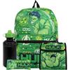 Marvel Supereroi Personaggi | Zaino Hulk | Zainetto Hulk | Borsa Bambino | Zaino Con Astuccio | Set Asilo | One Size Verde