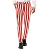 IQYU Pantaloni bianchi da uomo affari, a righe, grandi dimensioni, rinfrescanti, comodi, per il tempo libero, Z001-a-e, M