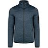 IZAS - Giacca Termica Knitted per Uomo - Giacca con Chiusura e Tasche con Cerniera - Felpa Uomo a Rapida Asciugatura - per attività Outdoor - Samaun Blu Scuro - XL