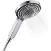 OFFO Soffione Doccia con Tubo,Flessibile da 1,6 m, con 6 Modalità Di Spruzzo,Soffione Doccia Grande con Tubo a Risparmio Idrico,Doccino per Doccia con Tubo a Mano per Il Bagno,Cromo