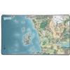 Konix Dungeons & Dragons Tappetino per mouse gaming XXL 80 x 46 cm - Base antiscivolo - Design Mappa di Faerûn