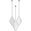 Umbra Dima Specchi A Forma di Rombo, Set di 3, Specchio, Nero
