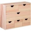 ARANAZ S.L. MANUFACTURAS DE LA MADERA Miniblock 6 cassetti Multi in legno di pino