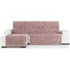ECOMMERC3 | Copridivano Chaiselong Normale Sinistra Universale e Versatile - Copridivano Chaiselongue Colore Rosa, facile da applicare per schienale, seduta e bracci