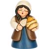 THUN, Venditrice di Spezie Blu in Ceramica di Alta Qualità, Collezione Presepe Classico, Statuine per Presepe di Natale da Collezione, 4,9 x 4,6 x 7,9 cm