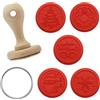 PME CH24CCC101 Natalizi Set di 7 Stampi a Embossare per Biscotti, Buon Natale, Silicone