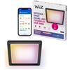 WiZ Smart Ceiling Panel Light - Design sottile e squadrato, dimensioni multiple, controllo vocale/app, programmazione, Google Home, Amazon Alexa e Apple HomeKit, illuminazione interna, nero/bianco