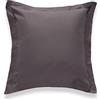 Sancarlos - Federa per cuscino Combicolore, colore grigio scuro, 100% cotone percalle, quadrato 60 x 60
