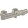 Villeroy & Boch Universal Taps & Fittings - Termostato per vasca da bagno, con protezione contro scottature e blocco di sicurezza a 38°, miscelatore per vasca da bagno, rotondo, in nichel spazzolato