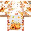 DPKOW Decorazioni autunnali Runner da Tavola con foglie d'acero Tovagliette Foglie d'acero autunnali addobbi, Runner da Tavola zucche decorative Foglia d'Acero Zucca in tessuto 5pcs
