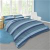 Dorian Home Telo Arredo Copritutto in 100% Cotone, Lenzuolo Copriletto, Foulard Copridivano Made in Italy, Matrimoniale 270 x 270 cm, Fantasia Garda Blu