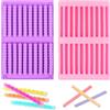 KFDDRN Stampi in Silicone, 2 Pezzi Stampi Cioccolatini Stampo Rettangolare per Barrette di Cereali Silicone per Stampi, Cubetti Ghiaccio, Stampi in Silicone per Dolci