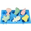 Chikanb 3D Stampi per Dolci in Silicone, 2 Pezzi Baby Footprint e Biberon Forma DIY Stampo, Torta di Cioccolato Zucchero Fondente Decorazione Torte Stampo, Gelatina Cottura, Sapone, 29,6 * 17,5 CM