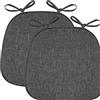 uyeoco Set 4/2/1 Cuscini Sedia da Cucina/Cuscini di Seduta,43 * 41 * 35cm Confortevole Cuscini Coprisedia da Cucina,con Lacci Imbottito,Lavabili(1#,2pcs)