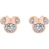 Disney Orecchini Disney Minnie, Acciaio Inossidabile con Zirconi per Bambini e Bambine, Gioielli Disney