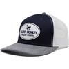 Surf Monkey Cappellino Trucker da Uomo - Surf Monkey Etichetta a Toppa in Tessuto - Tesa Curva - Regolatore Stile retrò Snapback - Visiera Semi-curvata -Surf Monkey®- spedizione Gratuita (Blu Navy)