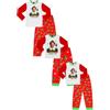 Elf Pigiama natalizio con Babbo Natale in arrivo e scritta Buddy the Christmas, unisex, ragazzi e ragazze, Rosso, 22-24