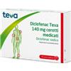 TEVA B.V. Rimedio Per Dolori Muscolari Diclofenac (teva) 10 Cerotti Medicati 140 Mg