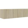 vidaXL Mobile Porta TV Credenza Consolle Buffet Madia Mobiletto Arredo unità Multimediale Armadietto Basso in Truciolato Rovere Sonoma 100x30x30 cm