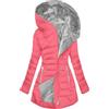 KHIRVWL Cappotto Invernale da Donna Elegante Piumino Pelliccia Giacca con Cappuccio Moda Caldo Giubbotto Foderato in Pile