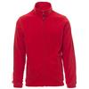 PAYPER Nepal Felpa Pile Uomo Donna 100% Poliestere Chiusura Zip Elastici stringi Polso Tasche Laterali Rosso (S)