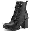 DREAM PAIRS Stivali da Donna con Tacco Grosso e Stivaletti Donna Fashion Stivali Stivaletti con Plateau e Tacco Alto,Size 36.5,Nero,Silverado