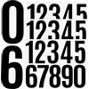 Joyan 9 Fogli Adesivi Numeri Impermeabili, 7,6 cm Adesivo di Numeri, Lettere Adesive Grandi, 1-9 Autoadesiva Numero di Indirizzo Civico, per Finestra, Cassetta Postale, Numero Civico (Nero)
