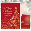 Edition Colibri Set di cartoline di Natale: 10 x ALBERO DI NATALE D'ORO con busta - 10 cartoncini pieghevoli/di alta qualità in un set con buste. Formato: DIN A 6 (14,8 x 10,5 cm)