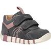 Geox B IUPIDOO Girl C, Scarpe da Ginnastica Bimba 0-24, Rosa, 23 EU