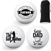 Threan Confezione da 3 palline da golf con scritta Happy Birthday, divertenti, regalo per golfisti, misura standard