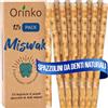 ORINKO® Siwak per Denti Naturale x12 - Spazzolino Ecologico per Pulizia e Sbiancamento Denti - Miswak Africano per Cura Naturale - Bastoncini di Araak per Igiene Orale - Alternativa Sostenibile