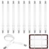 mauuuba 10 Pz Ferma Lenzuola, Bretelle Clip per Lenzuola, 65-240 cm Regolabili Elastici Lenzuolo Clip per Fissaggio Lenzuolo, Letto e Divano, Coprimaterasso, Coperte, Tendi Lenzuola Matrimoniali