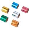 SUPERFINDINGS 6 Colori 10m/Roll Pet Hot Foil Transfer Roll Hot Foil Stamping Paper 4cm Larghezza Metallic Heat Transfer Foil Rolls per Foil Quill/Heat Foil Pen Craft Scrapbooking Card Making