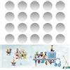 AZWOOD Piastrine in metallo per figure tonie con colla, 20 pezzi base adesiva per magneti, dischi metallici in acciaio inox magnetico, decora la cameretta dei bambini con figure Tonie