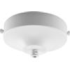 ElekTek Rosone da soffitto concave con diametro 100 mm con staffa cinturino e serracavo. Finiture metalliche e verniciate a polvere Bianco