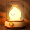 IHALO Carino Luce Notturna Bambini Lampada da Comodino, Dimmerabile Alla Paraffina Lampada Led Ricaricabile Luce Notturna, Timer Lampada Comodino, Luminosità Regolabile Neonato Cameretta, Campeggio