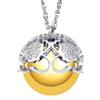Dada Gioielli - Collana Chiama Angeli Gravidanza Amore Cuore Zirconato Catena Acciaio Regolabile 90+10 cm (Argento Quadrifoglio)