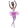 Barbie - Bambola Dreamtopia Luci Scintillanti, Ballerina Magico Tutu 2, magica ballerina dai capelli neri, con luci, coroncina e tutù viola, Giocattolo per Bambini 3+ Anni, HLC26