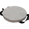 ZIBENE cuscini sgabelli 28x28 rotondi antiscivolo, cuscini sgabello tondo 28cm con fibbia per cinturino, cuscini sedie cucina con elastico sfoderabili, imbottitura in spugna ad alta densità, Grigio Chiaro