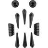 Asudaro 10 Pezzi Adesivo Auto Striscia Protettiva Collisione Auto Car Styling Rettifica Abbassamento Rumore Vento Spoiler Carenatura Per Auto Protezioni Paraurti Universali Per Auto