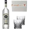 Generico Beluga Noble Vodka Premium 40% vol. 1000 ml - Due Bicchieri In Vetro da 300 ml