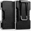 VULKIT Porta Carte di Credito Uomo Slim Portafoglio Uomo con Fermasoldi Piccolo Metallo Porta Schede Carte di Credito Donna Schermato RFID, Retro Nero