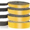 LANUCN Guarnizione stufa a legna, Corda ermetico autoadesivo per stufa, camino, caminetti, porta del forno, forni fibroblock, caldaie, Striscia sigillante resistente al calore (3mm x 10mm x 2m)