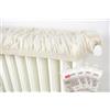 Generico Copricalorifero Magico Elasticizzato in Beige MADE IN ITALY Estensibile da 80 a 140 cm Tessuto Cotone 100% Ecrù Copri Termosifoni Copritermosifone Stoffa In Cotone Copricalorifero Elasticizzato 4PZ