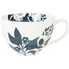 GENEVIEVE LETHU 536507 - Tazza da 22 cl, in porcellana, gamma di ombre bucoliche, Ø 12 cm H 8 cm, colore: bianco, decoro nero